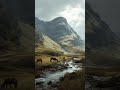 scotland mountains with a stream and wild 2