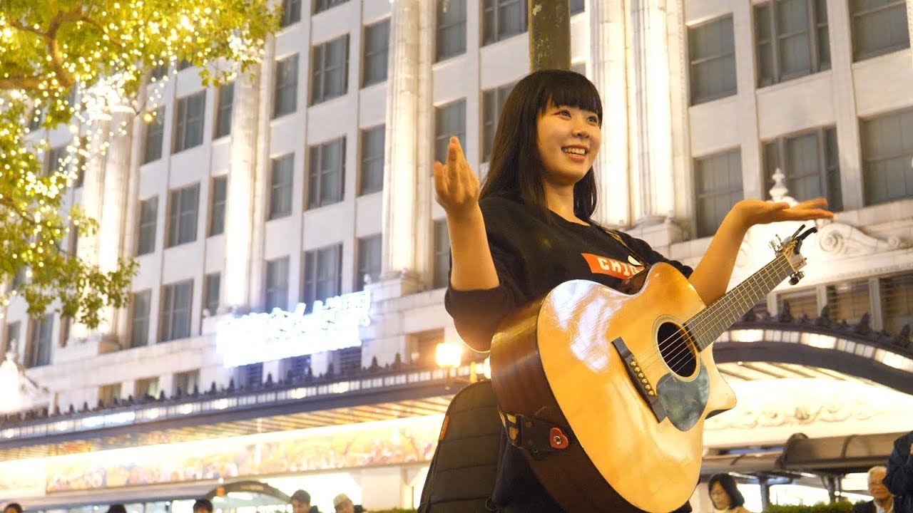 4K 眉村ちあき 11/18大阪路上ライブ１（なんば）20181118