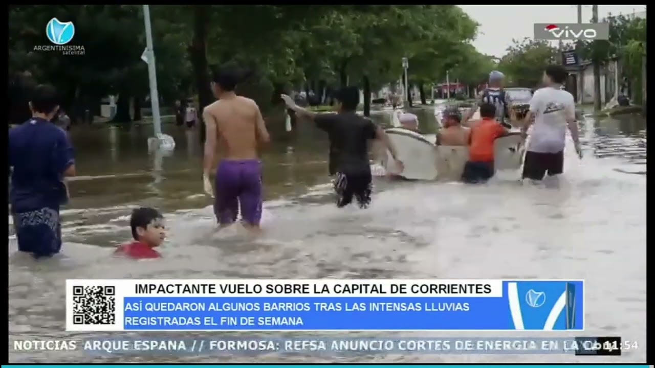 IMPACTANTE VUELO SOBRE LA CAPITAL DE CORRIENTES