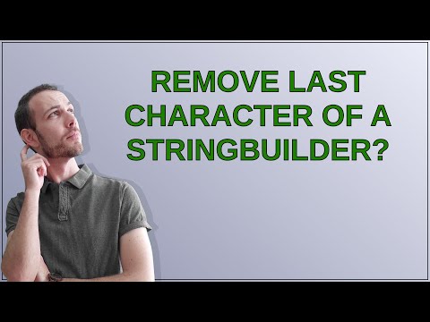 Remove last character of a StringBuilder?