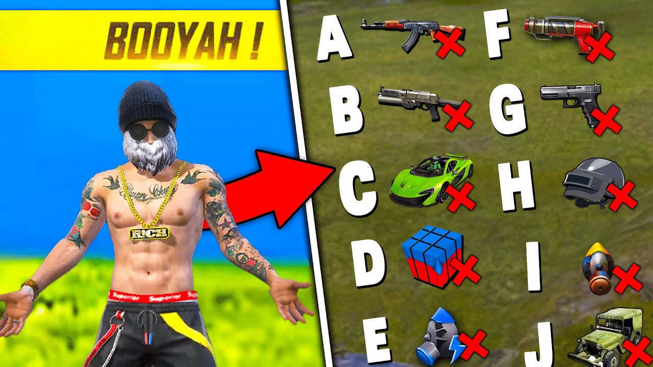 A To Z Challenge in Garena free fire 🔥