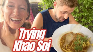 Trying KHAO SOI in Chiang Mai - the best soup in the world! Northern Thailand Travel Vlog 2022