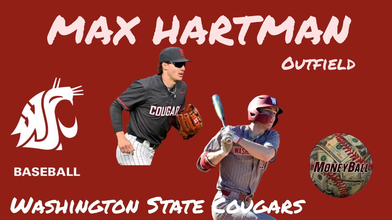 Макс Хартман - аутфилдер бейсбольной команды Университета штата Вашингтон.