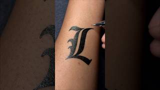 Death Note Lsymbol Gel Pen Tattoo On Wrist Gel Pen Art ..