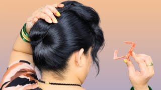 Simple Easy Claw Clip Hairstyle For Girls/ Low Bun Hairstyles For Long Thin Hair F Girls/ #Hairstyle