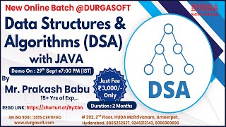 Data Structures & Algorithms with JAVA Online Training @ DURGASOFT screenshot 4