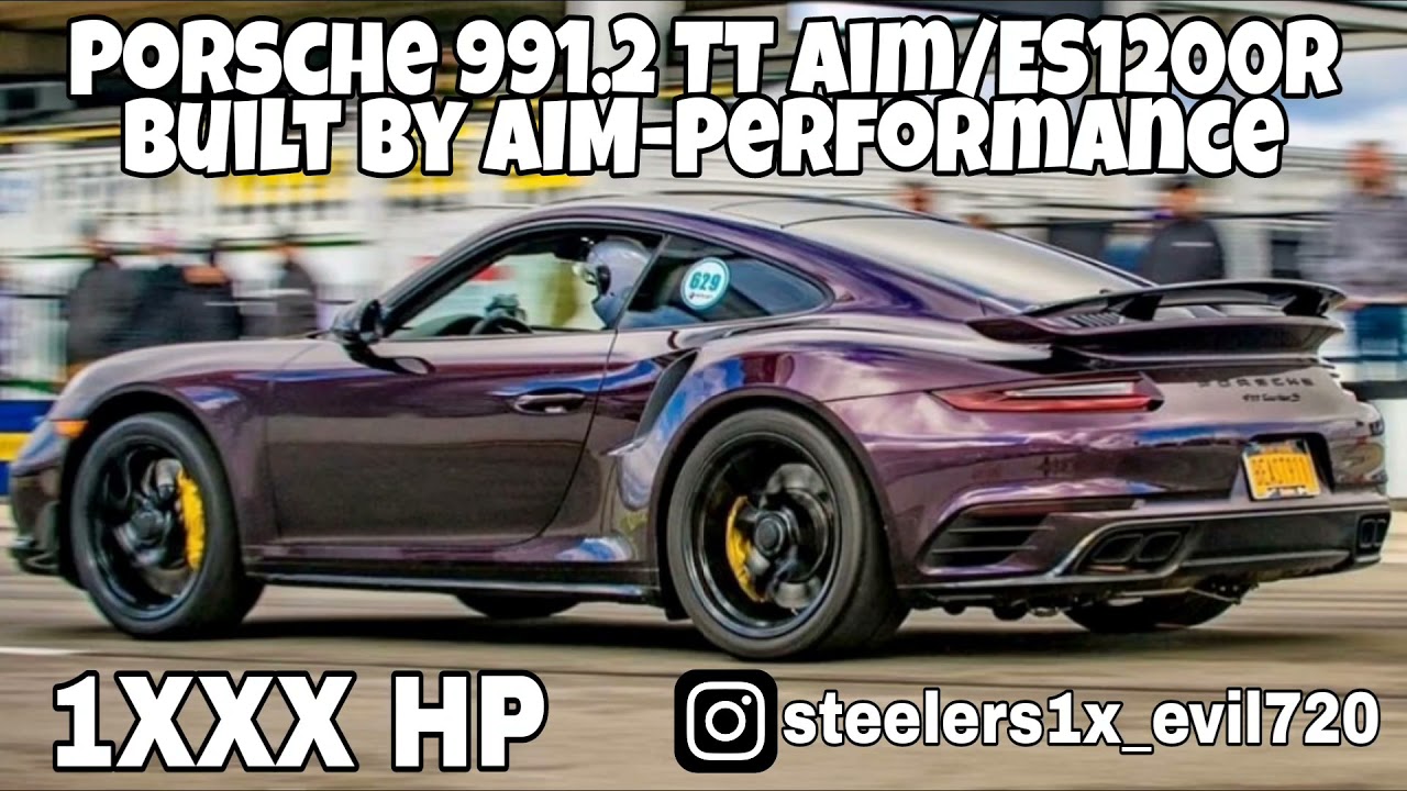 Porsche 991.2 TT AIM/ES1200R built by AIM-Performance @dragy acceleration from 60-190 mph & 100-310