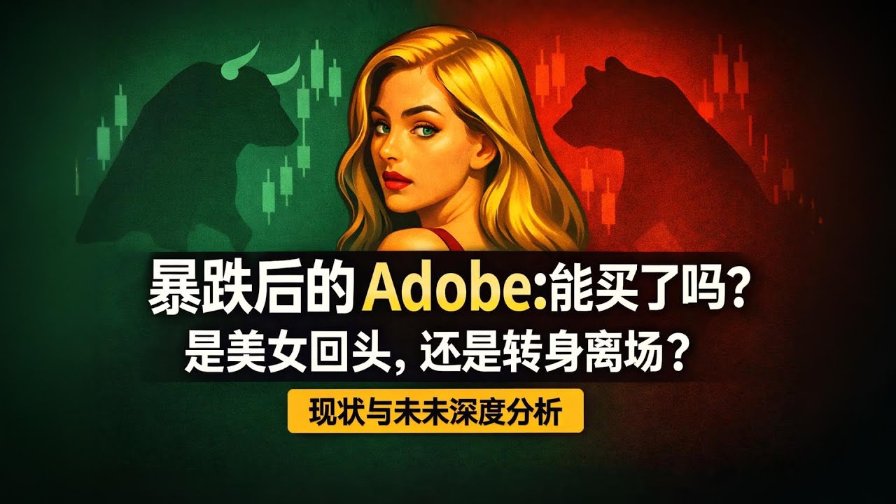 暴跌后的Adobe：能买了吗？是美女回头，还是转身离场？现状与未来深度分析- YouTube