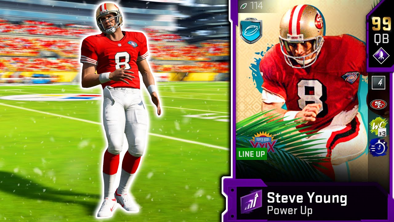 STEVE YOUNG SLANGS THE ROCK - Madden 20 Ultimate Team Power Up Expansion