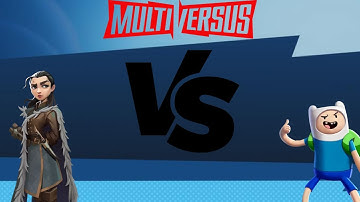 Arya Stark VS Finn - Multiversus Gameplay