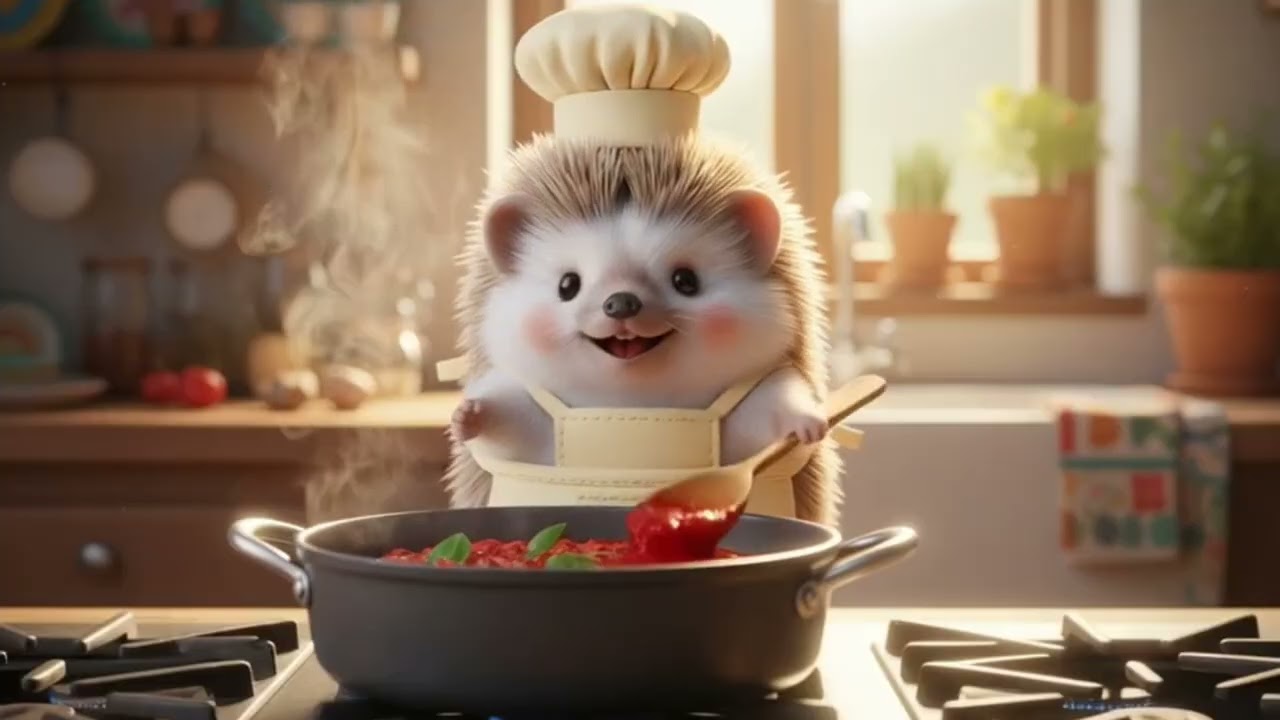 🍕🦔 셰프 또치의 맛있는 화덕 피자 만들기  ASMR 