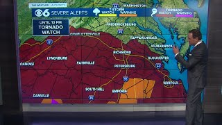 Severe storms possible this evening