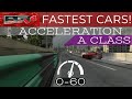 Project Gotham Racing 4 (PGR4) Fastest Cars! - Acceleration Tests -  A Class