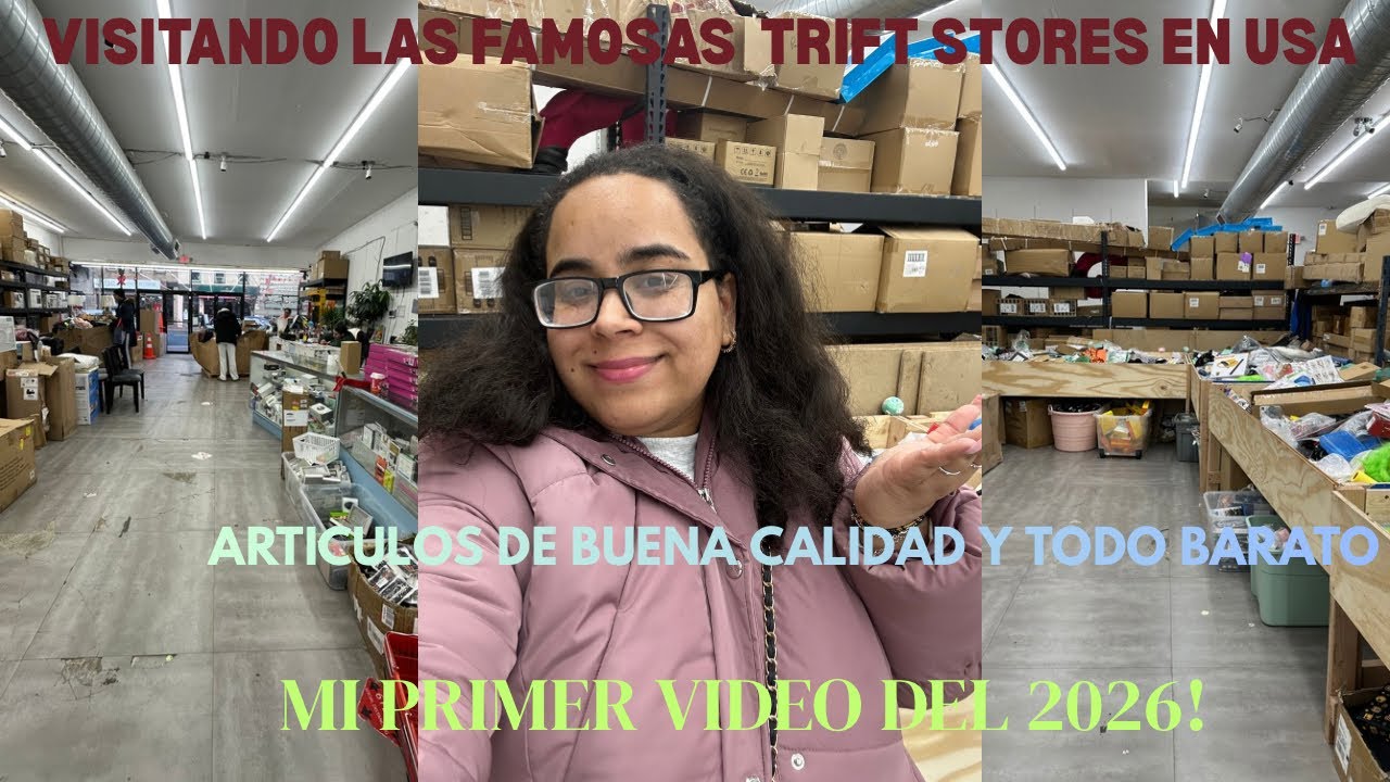ASI SON LAS FAMOSAS TRIFT STORES DE USA! TODO ORIGINAL Y BARATO☺️. MI PRIMER VIDEO DEL  2026 