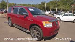 Autoline Preowned 2008 Nissan Armada For Sale Used Walk Around Review Test Drive Jacksonville