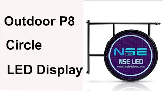 Outdoor P8 Dual-Side Circle/Circular/Round LED Screen Display in Stocks for Fast Shipment
