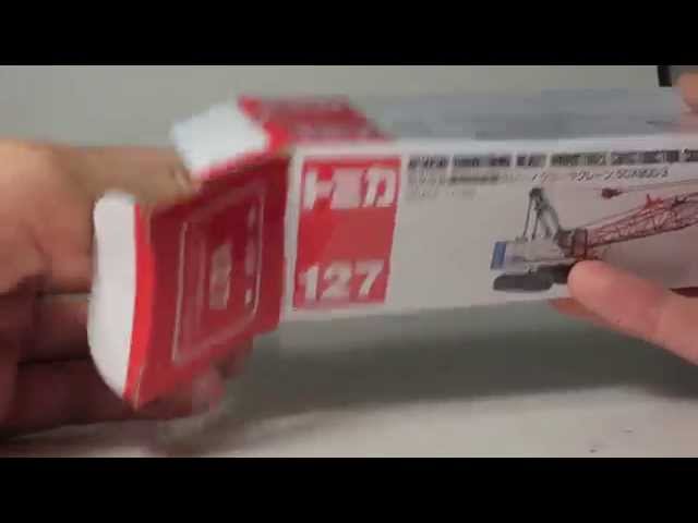 【ton】玩具 Tomica 127, Hitachi Sumitomo SCX900-3 Crawler Crane 1:120 - YouTube