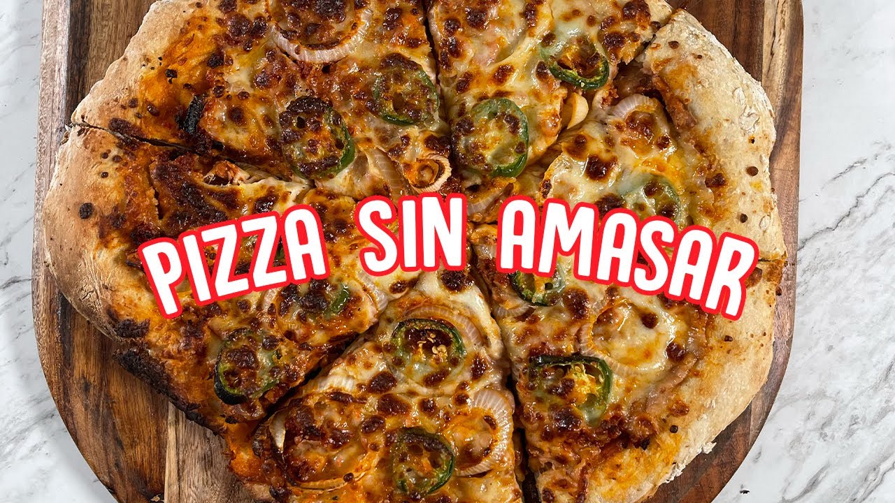 ¡Pizza sin amasar! Receta fácil y rica