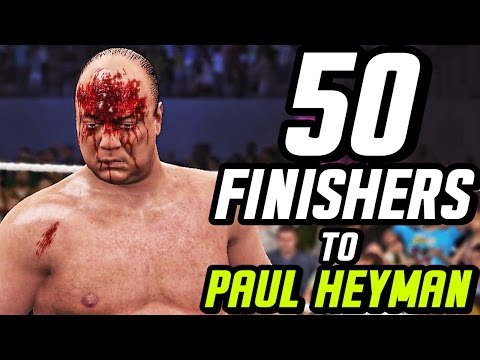 WWE 2K17 – 50 Finishers To Paul Heyman!