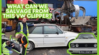 A 1993 VW GOLF CLIPPER JUST LANDED IN THE YARD – WHAT PARTS SHALL WE SAVE? - EPISODE 06