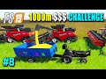 3500 Acres Corn Harvesting with 11 Big Capacity Harvesters, FS19 1000 Million Dollar Challenge #8