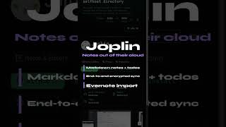 Joplin: Notes out of their cloud #joplin #dataprivacy #privacyfirst #infosec #surveillance