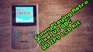 FunnyPlaying Retro Pixel V2 GBC Q5 IPS LCD MOD for the GAMEBOY COLOR #gameboy