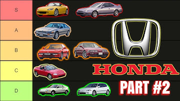 RANKING THE HONDA PRELUDES | Honda Tier list Part 2