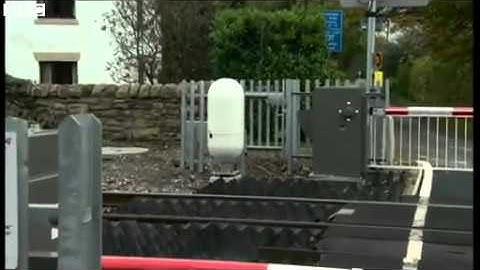 BBC News Level crossing safety  Radar used to detect obstacles