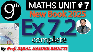Chap # 7|  Coordinate Geometry | Ex 7.2 complete | 9th Class  New Edition 2025 Math| Lec 8