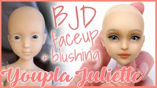 Youpla Dolls Juliette Bjd Faceup & Body-Blushing Natural Pin-Up Style Make-Up