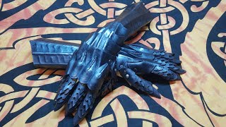 Leather Crafting Tutorial - LotR Nazgul Gauntlets