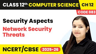 Chapter 12 11   Network Security Threats   Security Aspects  Class 12th Computer Science Code 083