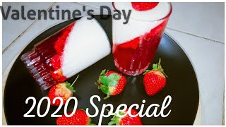 Valentine's Day Special Dessert Recipe In Tamil/Strawberry Recipe/Special Food/Archus Samayal