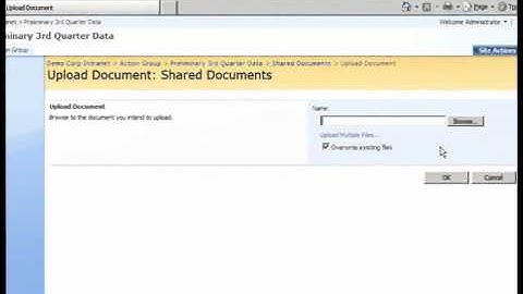 SharePoint Shepherd 2007 - Upload Existing Documents To A Workspace