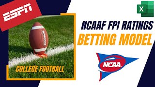How to Convert ESPN FPI Ratings into a College Football Betting Model