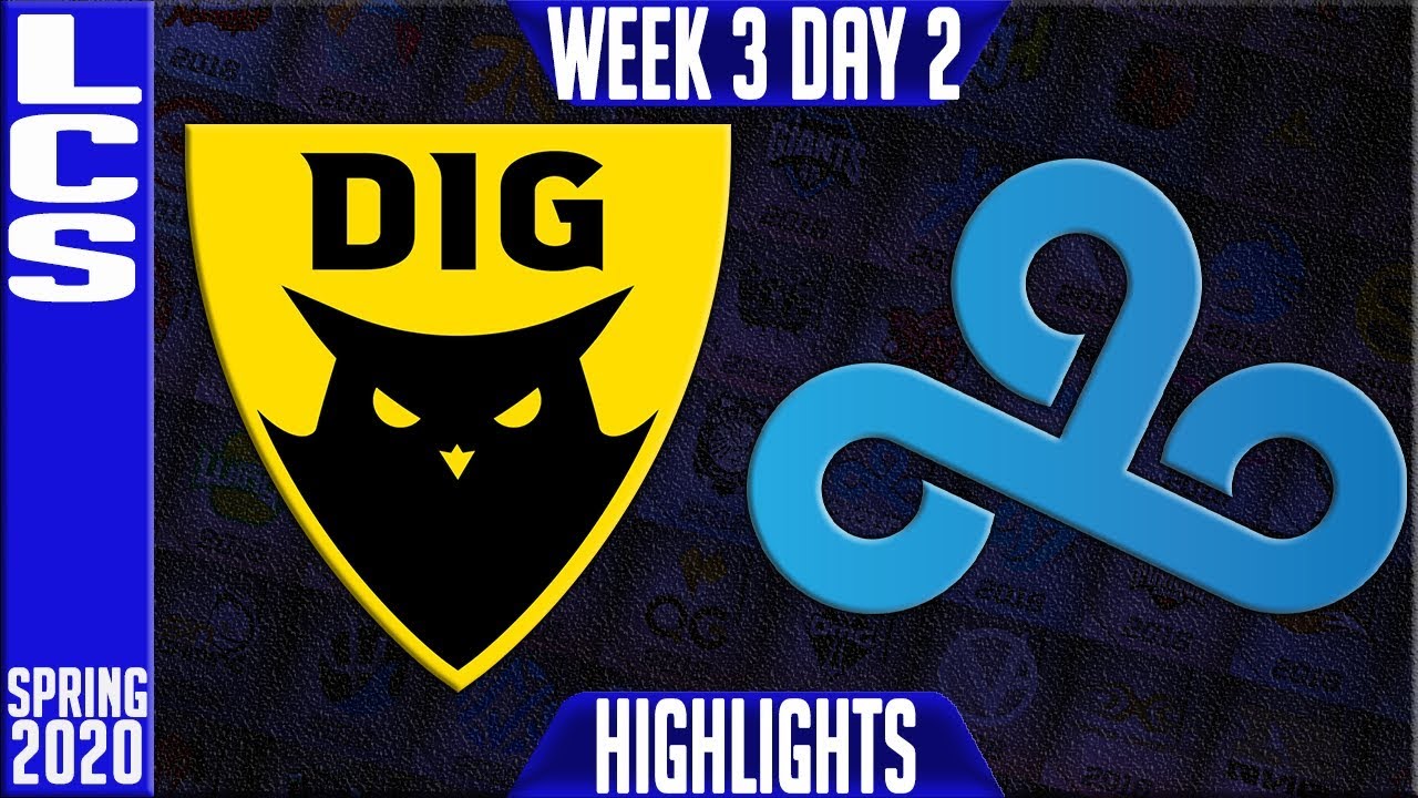 DIG vs C9 Highlights | LCS Spring 2020 W3D2 | Dignitas vs Cloud9