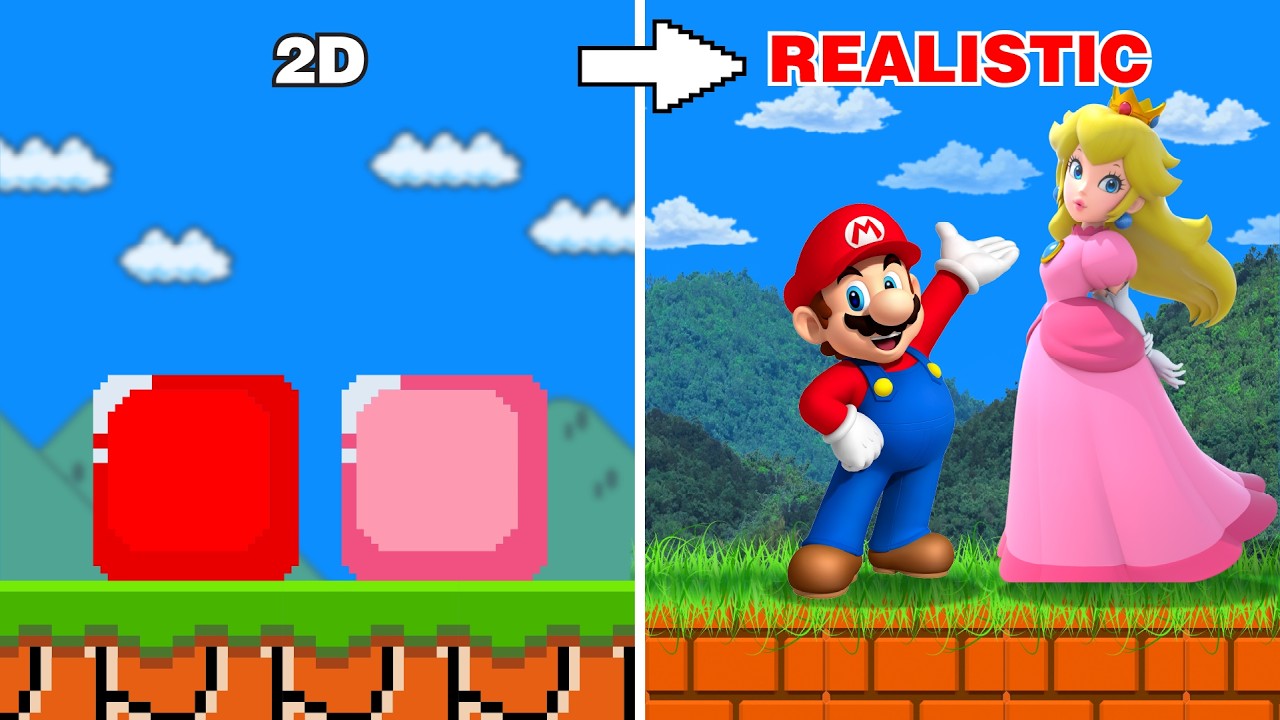 Mario Realisation Super Mario Bros., but Everything Become REALISTIC... - YouTube