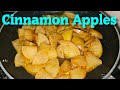 Making cinnamon apples