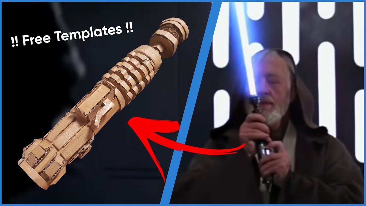How to make Obi Wan´s Lightsaber out of Cardboard