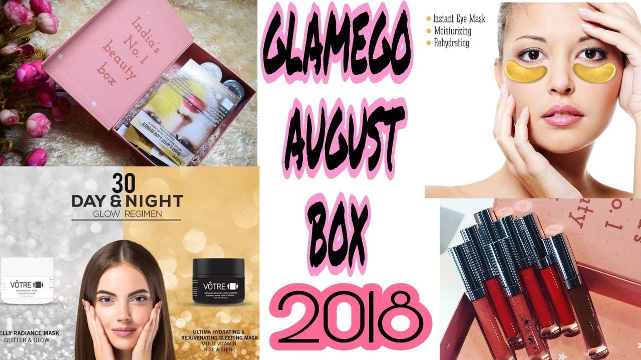 GLAMEGO AUGUST BOX 2018 Unboxing and Review || Skincare+Makeup ||