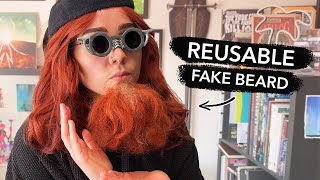 Making a fake beard + styling wig for my Bildad cosplay