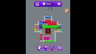 Block mania color jam level 883 - used free video to complete