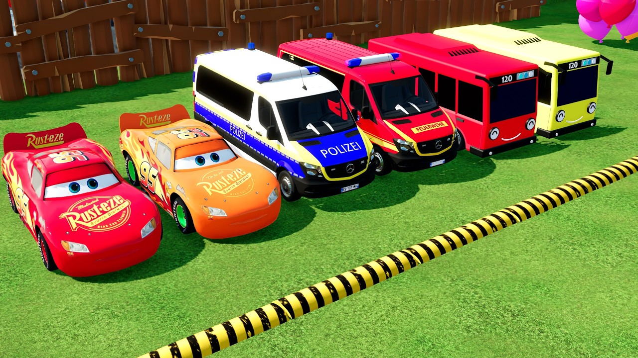 TRANSPORTING POLICE CARS, FIRE DEPARTMENT, AMBULANCE VEHICLES WITH MAN TRUCKS ! Farming Simulator 25