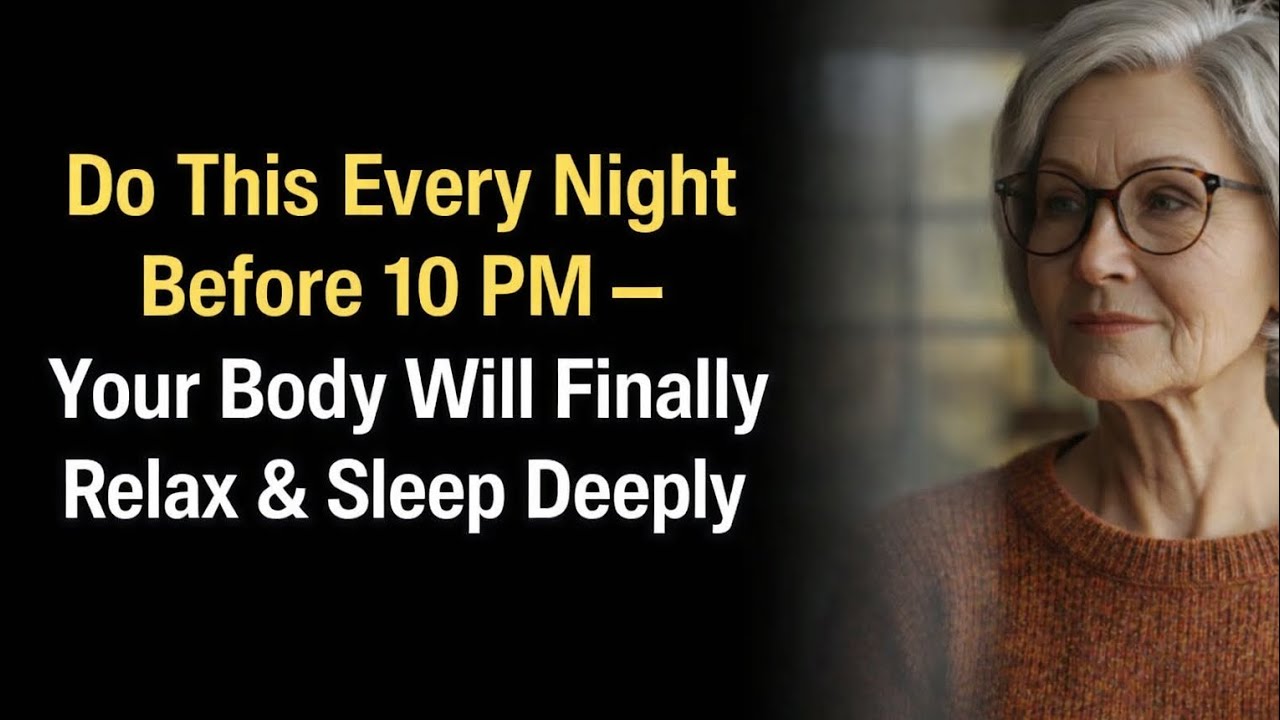 Do This Every Night Before 10 PM – Your Body Will Finally Relax & Sleep Deeply