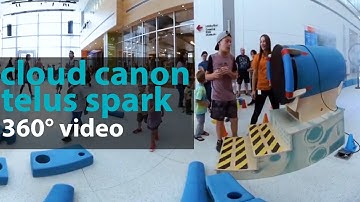 Calgary Attractions: 360° views of Cloud Canon at TELUS Spark