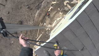 Taking down my aluminum pump jack