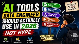 AI Tools Data Engineers Should Actually Use in 2026 - Not Hype #bigdata #ai #dataengineering #sql