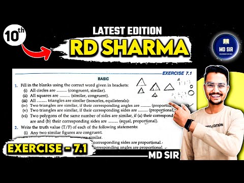 RD Sharma Class 10 Chapter 7 | Triangles | Exercise 7.1 Solutions