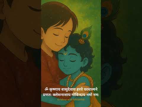 Krishnaya Vasudevaya Haraye Paramatmane #krishna #love #devotional #bhakti #anand #positivethinking